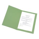 5 Star Recycled Square Cut Folder Foolscap 250gsm Green (Pack of 100) 297412