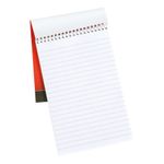 5 Star Spiral Shorthand Notebook Ruled 60gsm 160 Page 127x200mm Red/White (Pack of 10) 297595