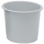 5 Star Waste Bin Polypropylene 14 Litre 304x254mm Grey 330895