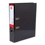 5 Star Lever Arch File Foolscap 70mm Spine Black (Pack of 10) 332861