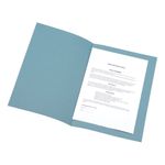 5 Star Recycled Square Cut Folder Foolscap 180gsm Blue (Pack of 100) 340417