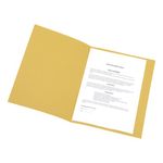 5 Star Recycled Square Cut Folder A4 250gsm Yellow (Pack of 100) 394305