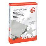 5 Star A4 Copier Paper 80gsm White Ream-Wrapped (Pack of 2500) 397921