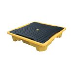 5 Star Nestable Drum Sump Pallet for 4x 205L Drums Yellow FS421110