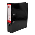 5 Star Lever Arch File A4 70mm Spine Black (Pack of 10) 423695