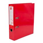5 Star Lever Arch File A4 70mm Spine Red (Pack of 10) 423717