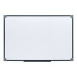 5 Star Magnetic Drywipe Board Steel Trim with Fixing Kit and Detachable Pen Tray 900x600mm 424119