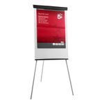 5 Star Flipchart Easel with Telescopic Legs 700x82x1900mm for A1 and Euro Pads 424461
