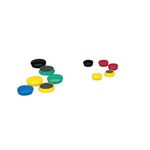 5 Star Round Plastic Covered Magnets 20mm Assorted (Pack of 10) 464033