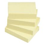 5 Star Re-move Sticky Notes Repositionable 38x51mm Yellow (Pack of 12) 552250