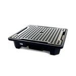 5 Star Nestable Drum Sump Pallet for 4x 205L Drums Black FS564942