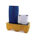 5 Star Spill Pallet for 2x 205L Drum Yellow FS574111