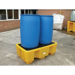 5 Star Spill Pallet for 2x 205L Drum Yellow FS574111