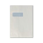 5 Star C4 Window Envelope Peel and Seal 90gsm White (Pack of 10) 600450