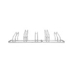 City Classic Bicycle Rack Single Side 5 Cycle Capacity FS601414