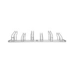 City Classic Bicycle Rack Single Side 6 Cycle Capacity FS601445