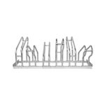 City Classic Bicycle Rack Dual Side 6 Cycle Capacity FS603906