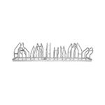 City Classic Bicycle Rack Dual Side 10 Cycle Capacity FS604002