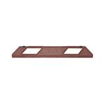 Park-Aid Wheel Stop 900mm Brick Red/Wht FS606020