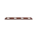 Park-Aid Wheel Stop 1800mm Brick Red/Wht FS606211