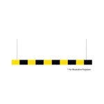 Traffic-Line Height Restriction Bar 5000mm Ylw/Blk FS606686