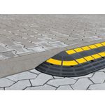 Traffic-Line Heavy Duty Kerb Ramp End 300x300x100mm Ylw/Blk FS606945