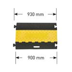Traffic-Line Cable Protection Ramp Medium 930x500mm Ylw/Blk FS607454
