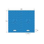 Traffic-Line Wheelchair Ramp Large 744x880x75 Blue/Ylw FS607591
