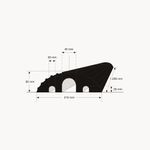 Traffic-Line Cable/Hose Protection Ramp Small 1200mm Black FS607652