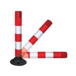 Traffic-Line Off-Highway Flexible Post 1000mm Red/Wht FS608017