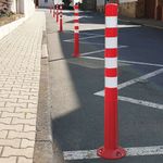 Traffic-Line FlexBack Traffic Posts 1000x200mm Red/Wht FS608161