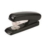 5 Star Half Strip Stapler Capacity 20 Sheets Plastic Top and Base Black 638841