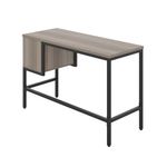 5 Star Varo Rectangular Desk with 2 Drawers Grey Oak/Black FS646637