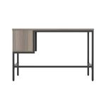 5 Star Varo Rectangular Desk with 2 Drawers Grey Oak/Black FS646637