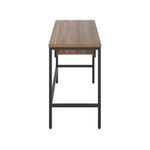 5 Star Varo Rectangular Desk with 2 Drawers Dark Walnut/Black FS646668