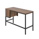 5 Star Varo Rectangular Desk with 2 Drawers Dark Walnut/Black FS646668