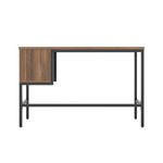 5 Star Varo Rectangular Desk with 2 Drawers Dark Walnut/Black FS646668