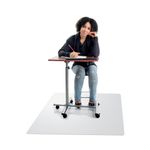 5 Star Carpet Chairmat with Gripper Backing PVC Clear 116x150cm 667938
