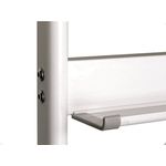 5 Star 1200 x 900mm Mobile Double Sided Magnetic Whiteboard FS668159