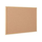 5 Star Cork Noticeboard Oak Effect Frame 1200x900mm FS669042