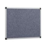 5 Star Fire Retardant Noticeboard 1200x900mm Grey FS669103