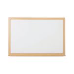 5 Star Magnetic Drywipe Whiteboard Wood Frame 1200x900mm FS669113