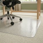 5 Star Chair Mat For Carpets PVC Lipped 900x1200mm Clear/Transparent 670940