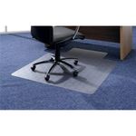 5 Star Chair Mat For Carpets PVC Lipped 1150x1340mm Clear/Transparent 670959