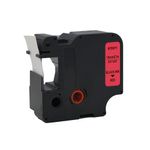 Five Star Non-OEM Replacement for Dymo 45807 Black on Red 19mm x 7m FS672371