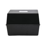 5 Star Card Index Box 5x3 Inch Black FS676901