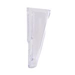 5 Star Wall Pocket Literature Holder with Wall Fixings A4 Portrait Crystal FS677463