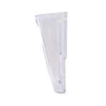 5 Star Wall Pocket Literature Holder with Wall Fixings A4 Portrait Crystal FS677463