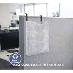 5 Star 3 Pocket Wall Literature Holder A4 Landscape with Wall Fixings and Hanging Bracket FS677467