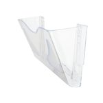 5 Star 3 Pocket Wall Literature Holder A4 Landscape with Wall Fixings and Hanging Bracket FS677467